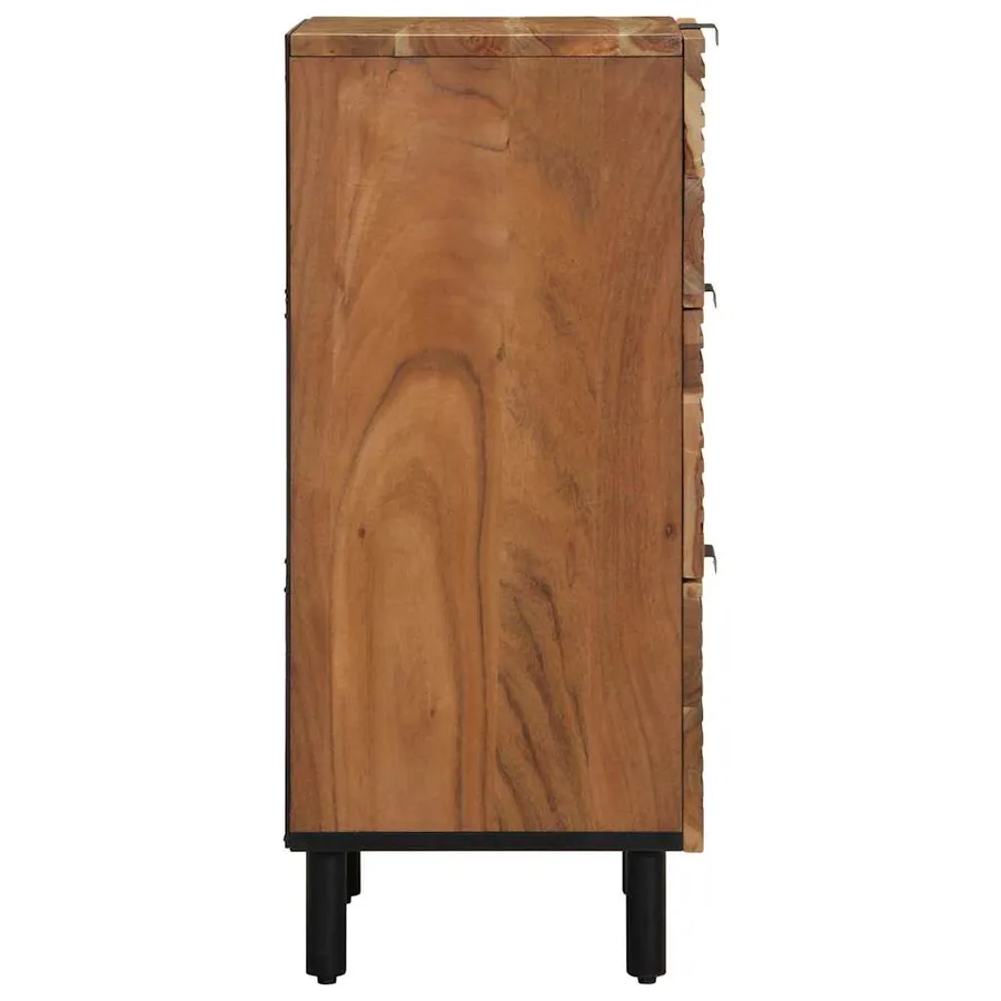 Buffet avec tiroir Marron 40 x 33 x 75 cm Bois de mangue massif - 4