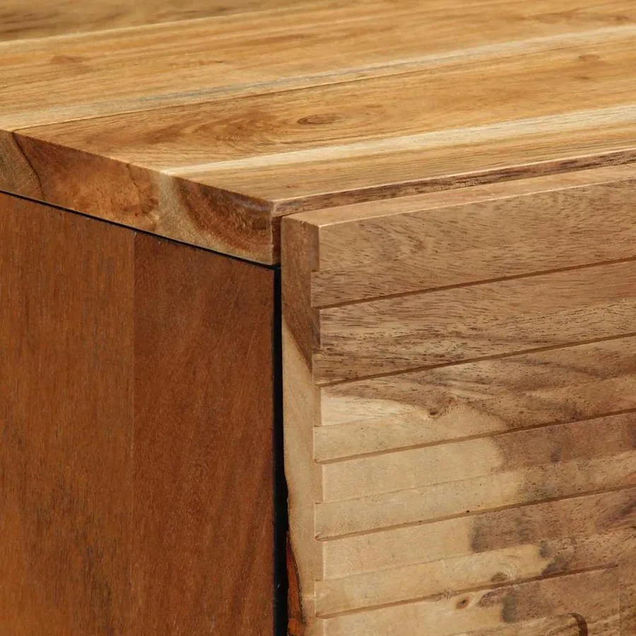 Buffet avec tiroir Marron 40 x 33 x 75 cm Bois de mangue massif - 6