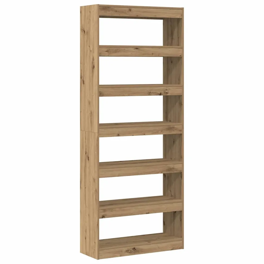Bibliothèque 6 niveaux 80 x 30 x 198 cm Bois d'ingénierie - 7