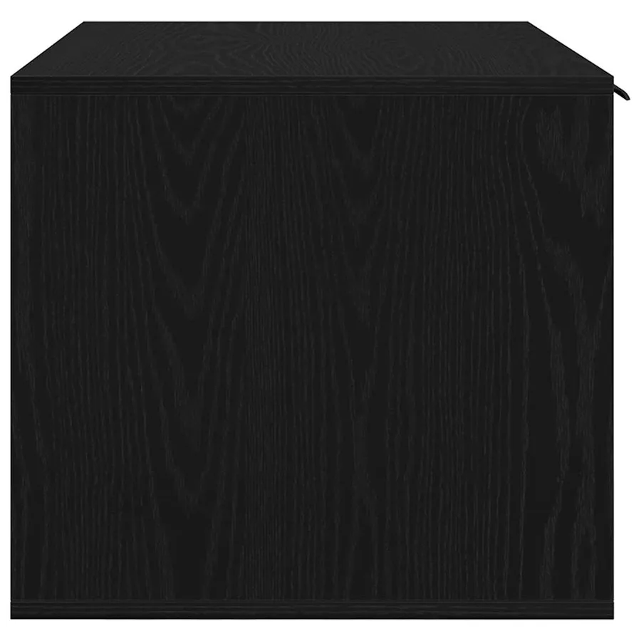 Bac à litière pour chat Chêne noir 80 x 50 x 45 cm Bois d'ingénierie - 7