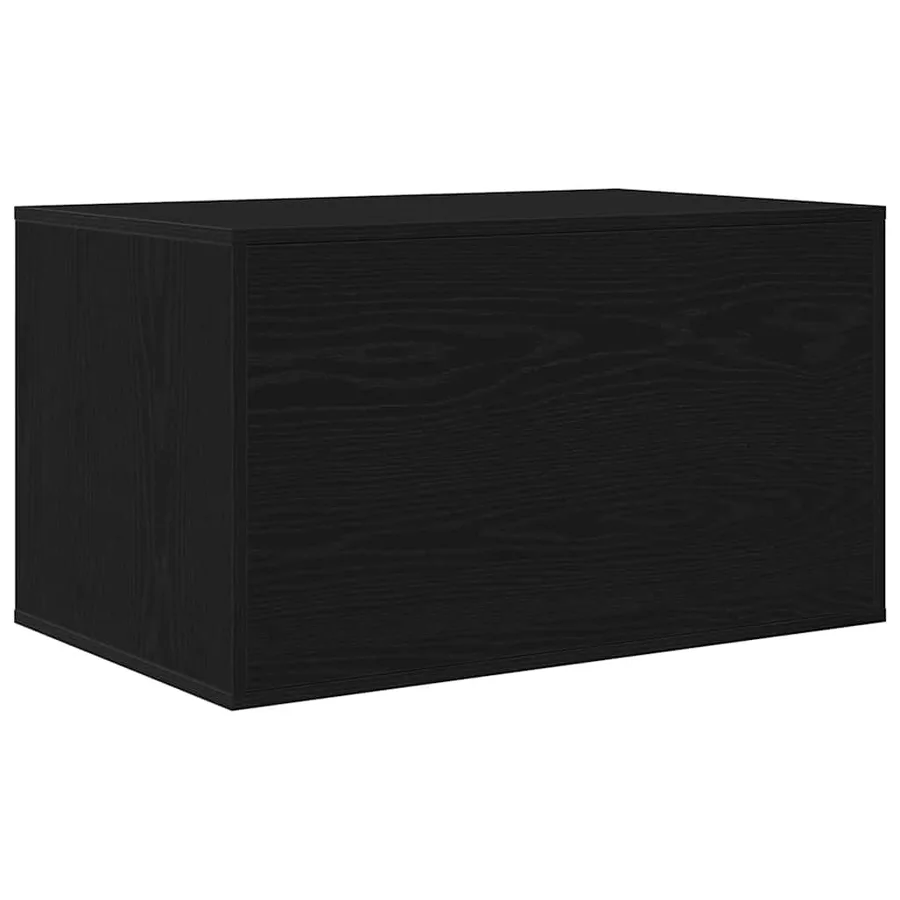 Bac à litière pour chat Chêne noir 80 x 50 x 45 cm Bois d'ingénierie - 8