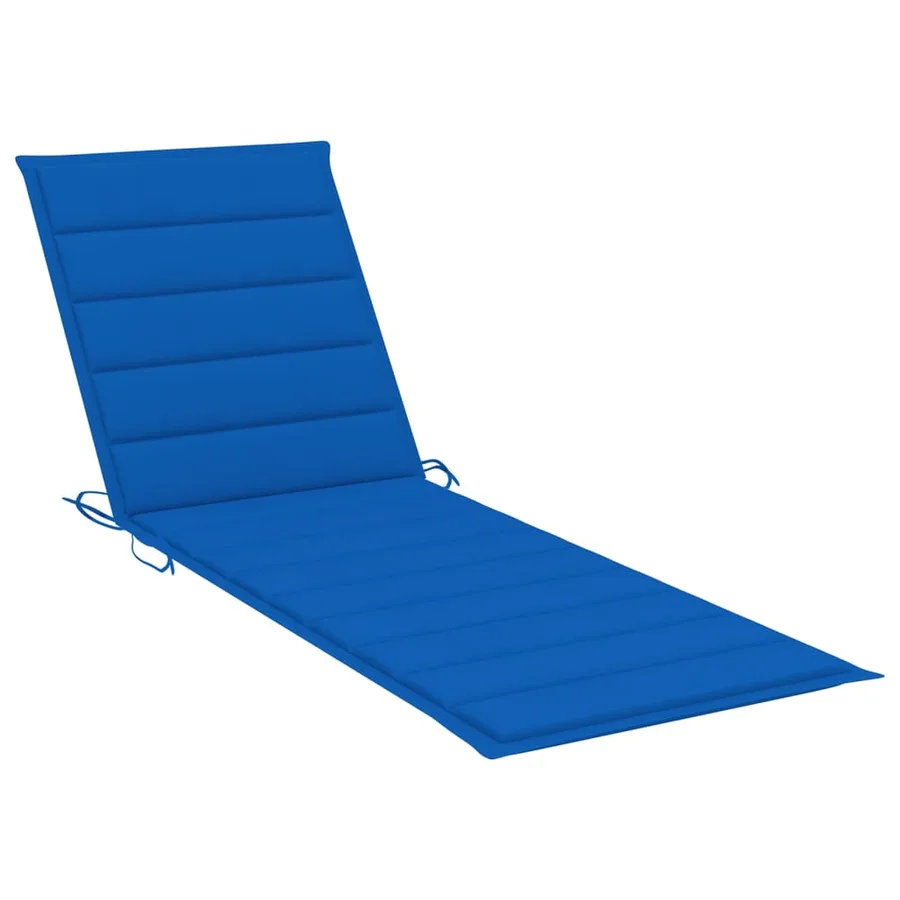 Chaise longue de jardin avec table et coussin Pin imprégné - 7