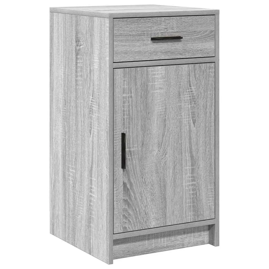 Table de Toilette 2 pcs Gris 50 x 41 x 135 cm Bois d'ingénierie - 7