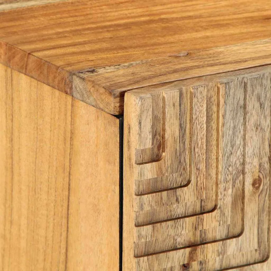 Meuble TV Marron 105 x 33 x 46 cm Bois de mangue massif - 6