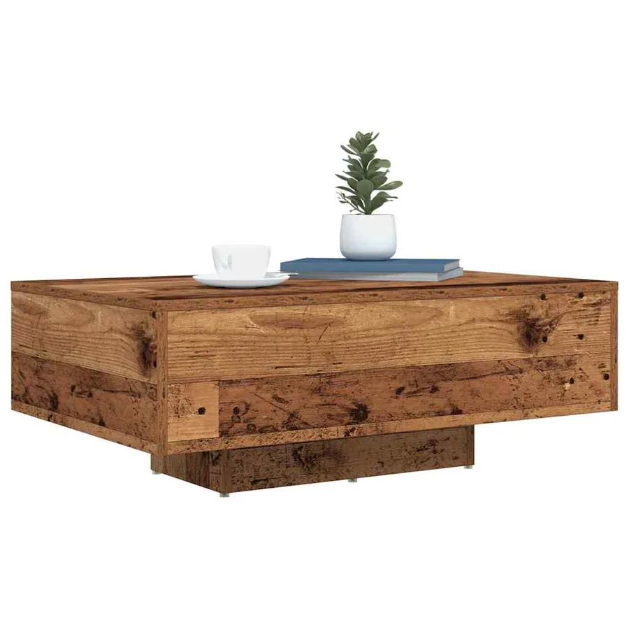 Table basse Bois ancien 85 x 55 x 31 cm Bois d'ingénierie - 3
