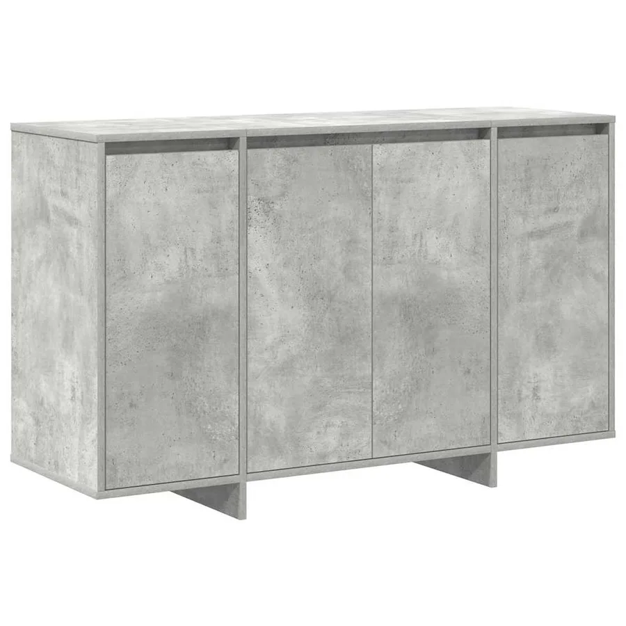 Buffet Gris béton 120 x 41 x 75 cm Bois d'ingénierie - 2