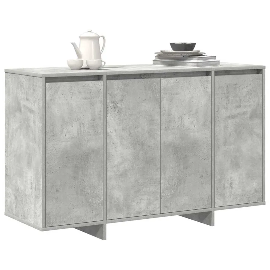 Buffet Gris béton 120 x 41 x 75 cm Bois d'ingénierie - 3