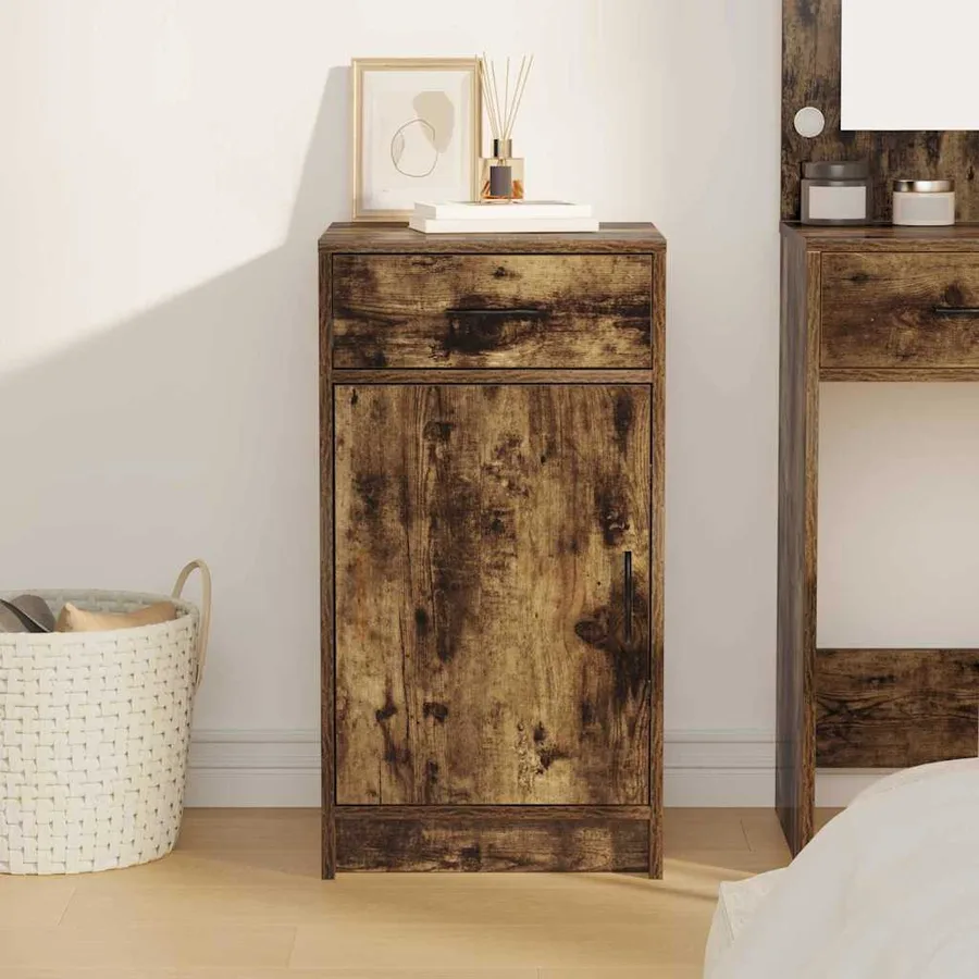 Buffet Chêne fumé 40 x 40.5 x 75 cm Bois d'ingénierie - 4
