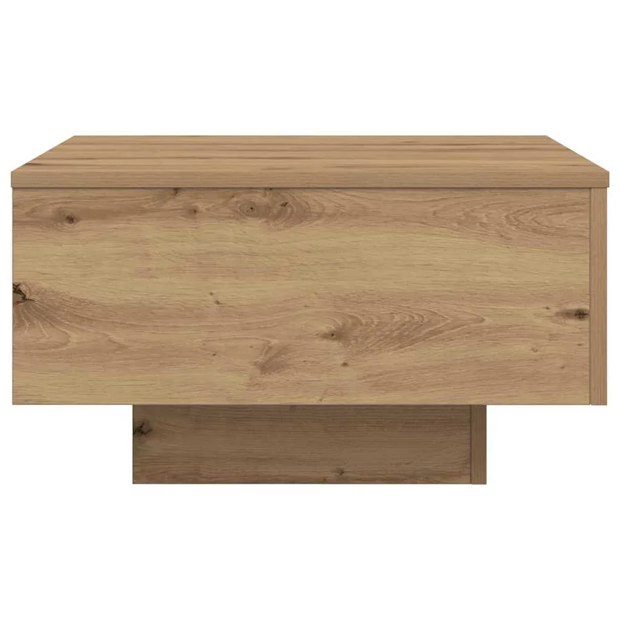 Table basse Chêne artisanal 55 x 55 x 31 cm Bois d'ingénierie - 6