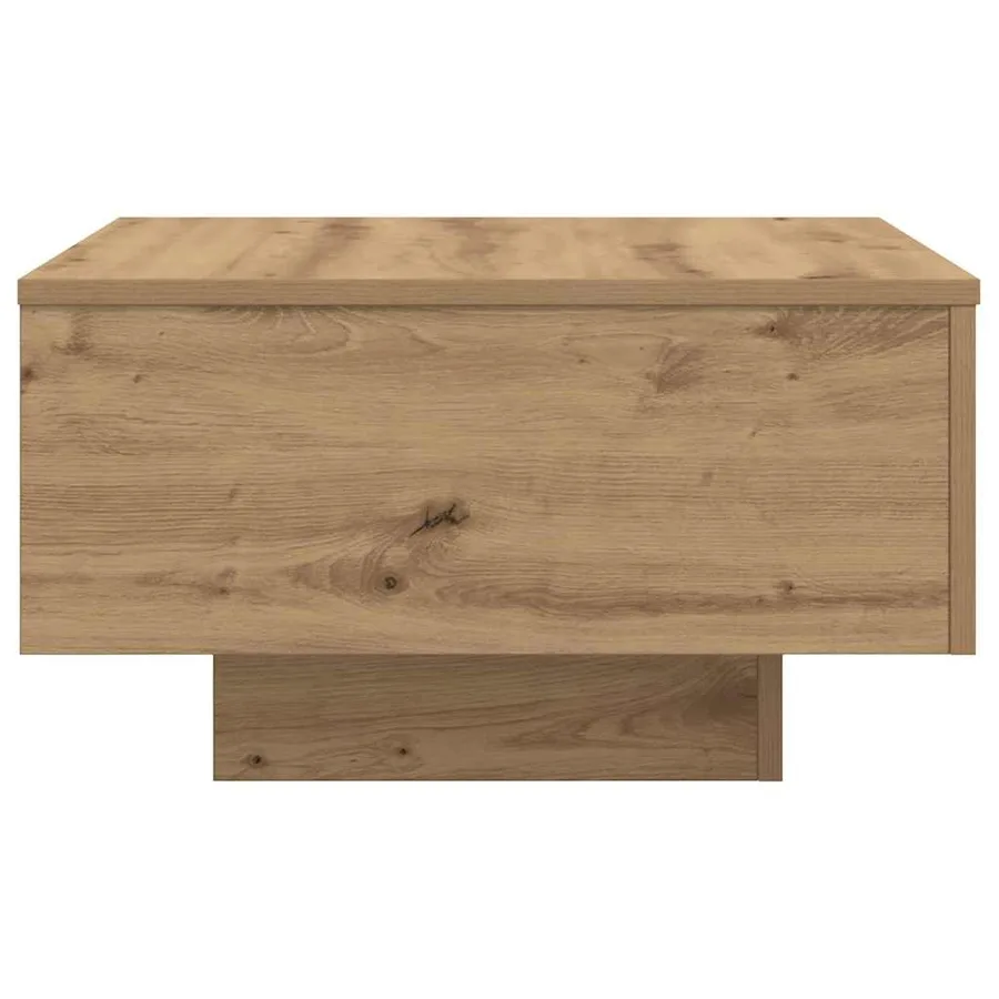 Table basse Chêne artisanal 55 x 55 x 31 cm Bois d'ingénierie - 7