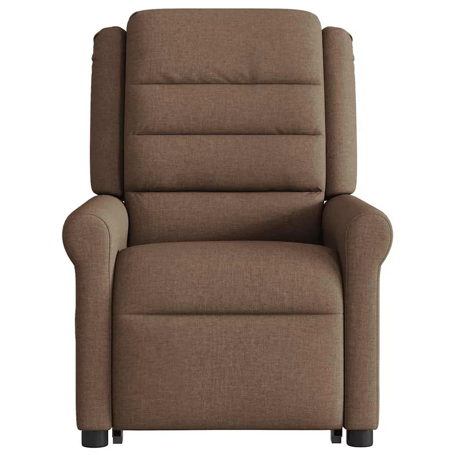 Fauteuil de massage inclinable Marron Tissu - 5