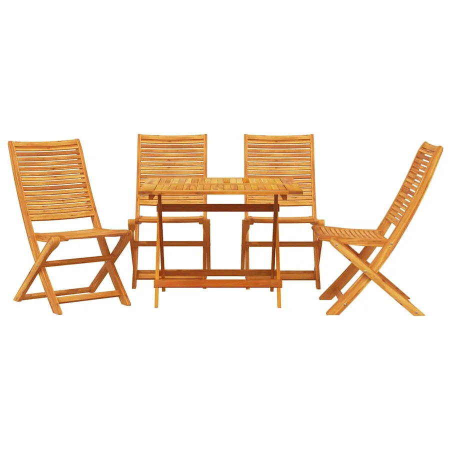 Ensemble de salle à manger pour jardin 5 pcs Marron - 7