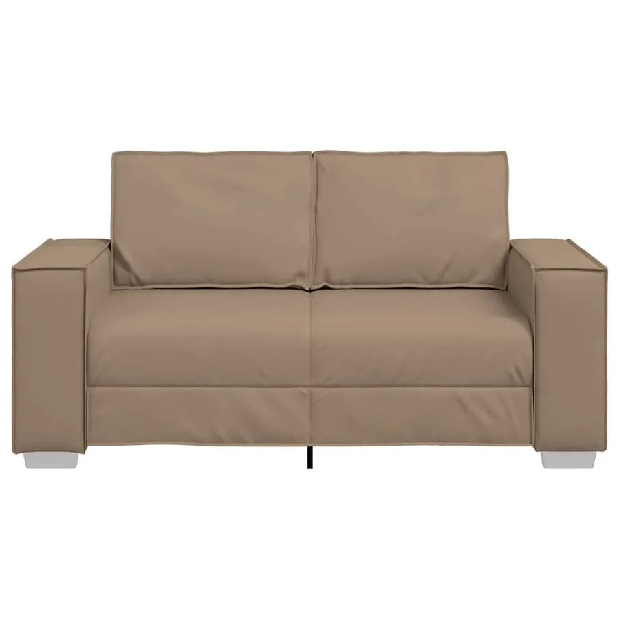 Canapé deux places Cappuccino 160 cm Simili cuir - 5