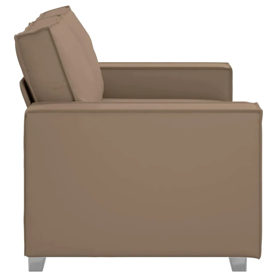 Canapé deux places Cappuccino 160 cm Simili cuir - 6