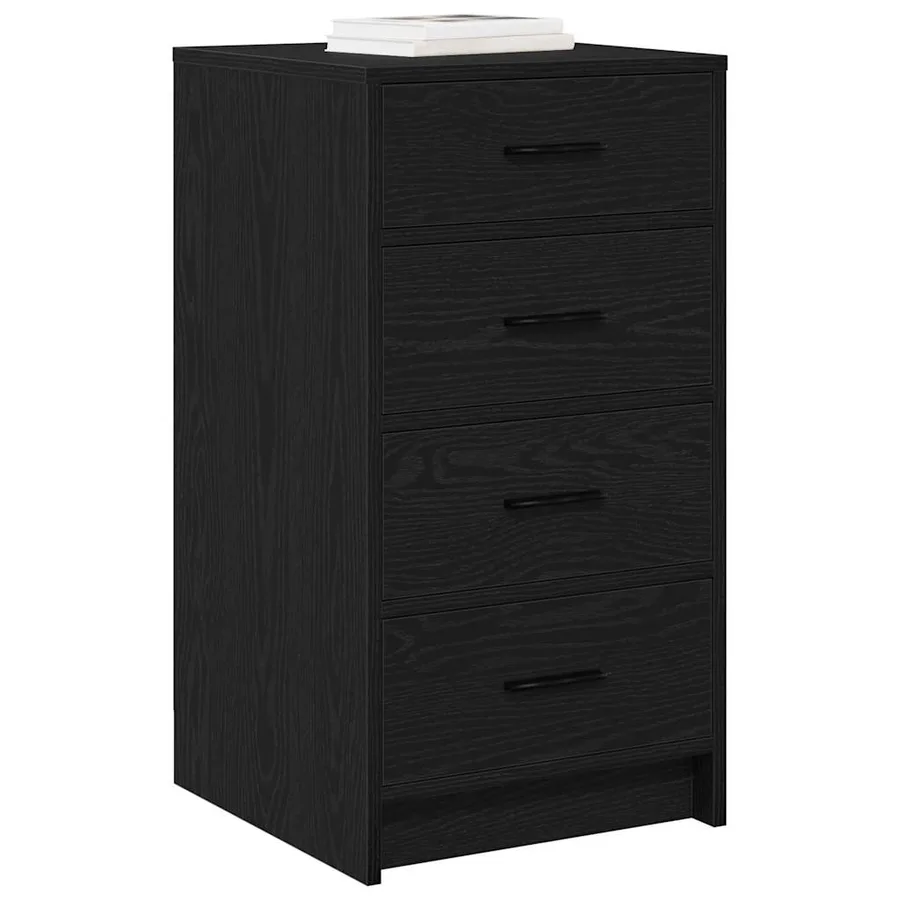 Buffet avec tiroir Chêne noir 40 x 41 x 75 cm Bois d'ingénierie - 3