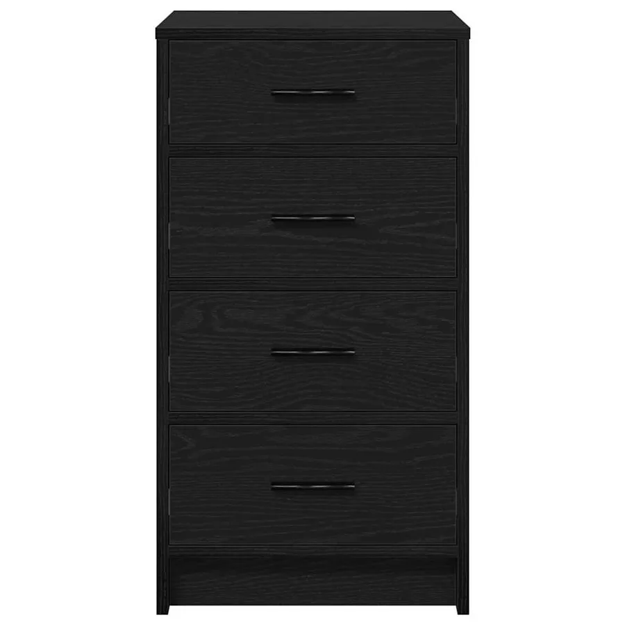 Buffet avec tiroir Chêne noir 40 x 41 x 75 cm Bois d'ingénierie - 7