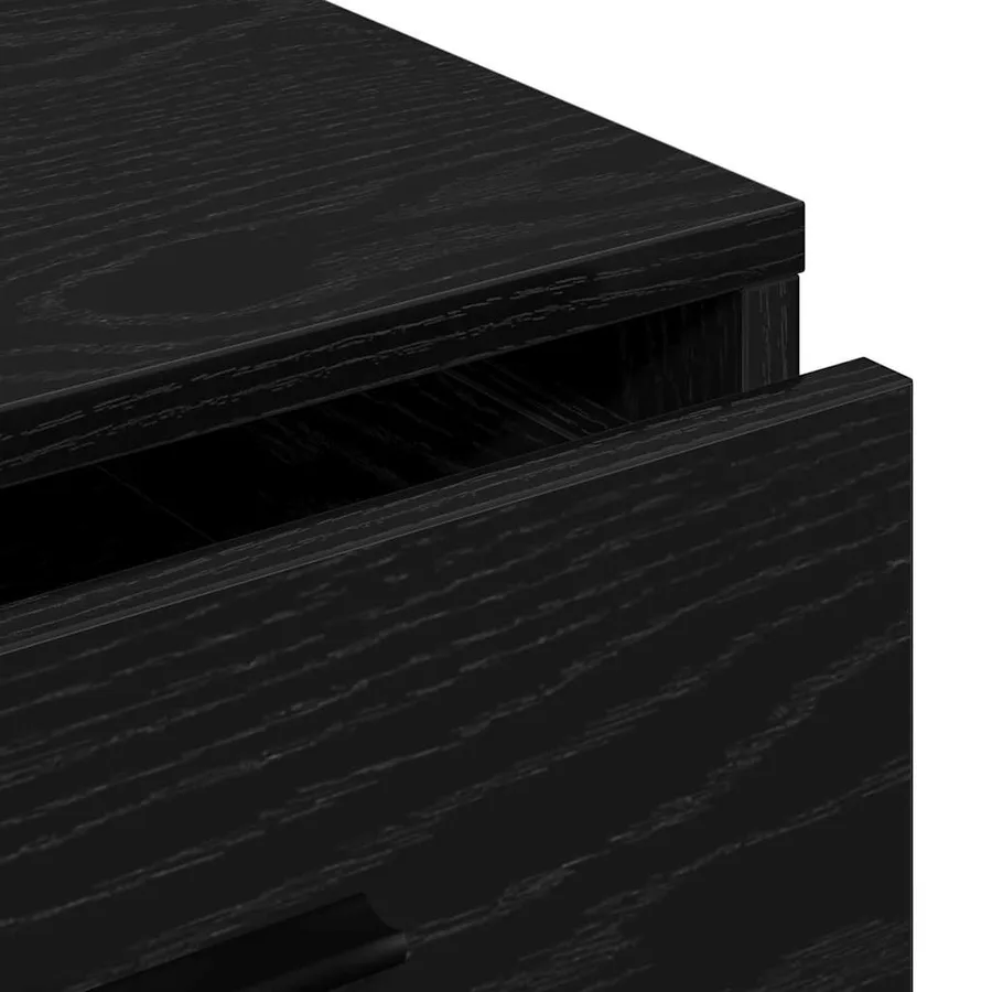Buffet avec tiroir Chêne noir 40 x 41 x 75 cm Bois d'ingénierie - 8