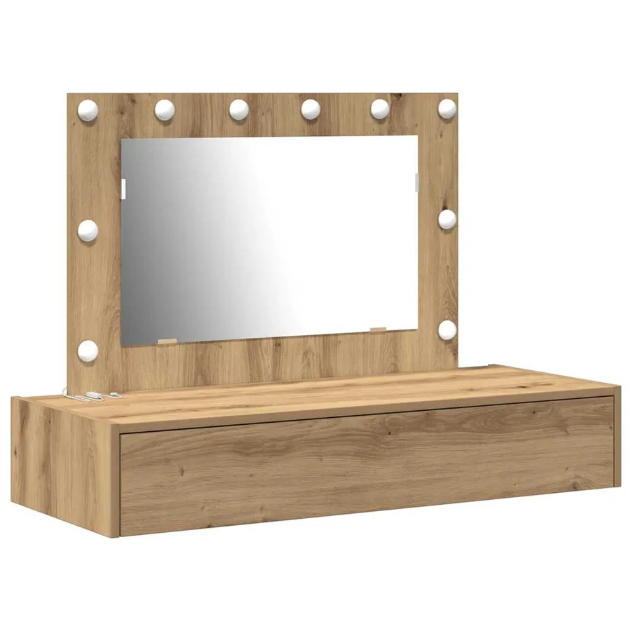 Table de Toilette Marron 100 x 40 x 70 cm Bois d'ingénierie - 2