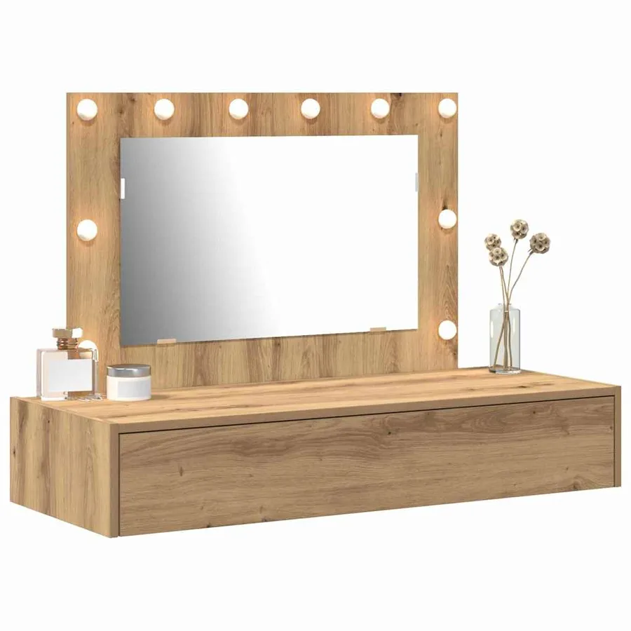Table de Toilette Marron 100 x 40 x 70 cm Bois d'ingénierie - 3