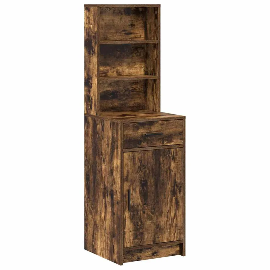 Haut Armoire Chêne fumé 40 x 40,5 x 135 cm Bois d'ingénierie - 2