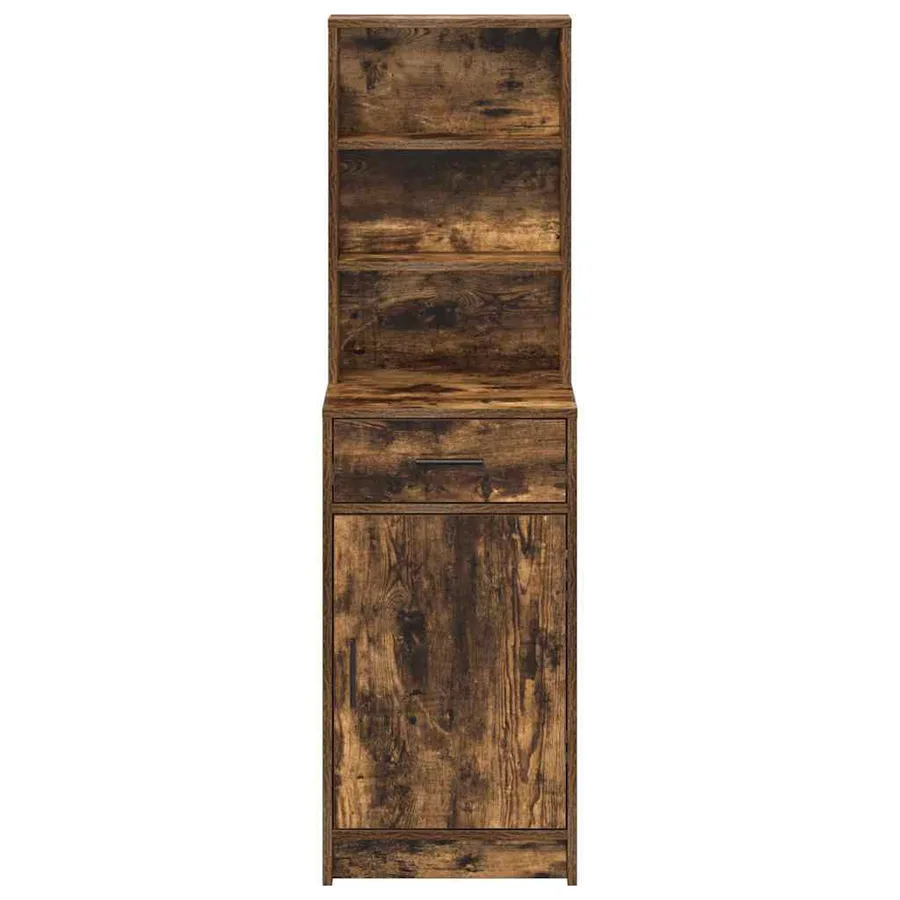 Haut Armoire Chêne fumé 40 x 40,5 x 135 cm Bois d'ingénierie - 6