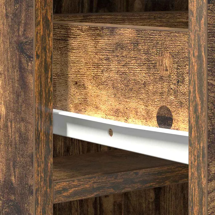 Haut Armoire Chêne fumé 40 x 40,5 x 135 cm Bois d'ingénierie - 8