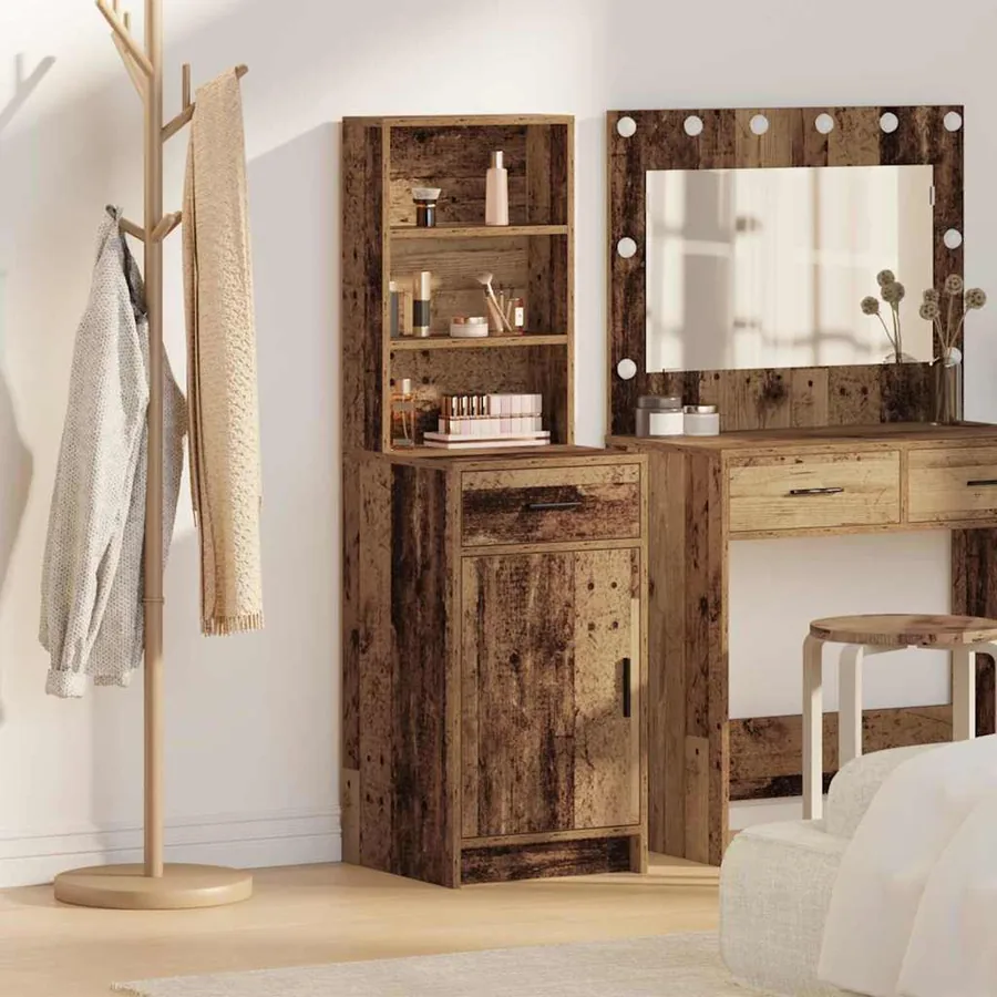 Haut Armoire Bois ancien 40 x 40,5 x 135 cm Bois d'ingénierie