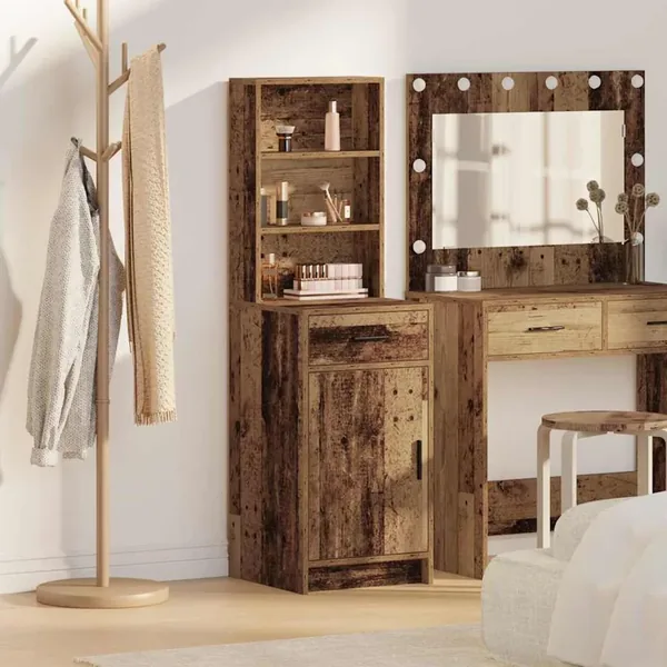 Haut Armoire Bois ancien 40 x 40,5 x 135 cm Bois d'ingénierie