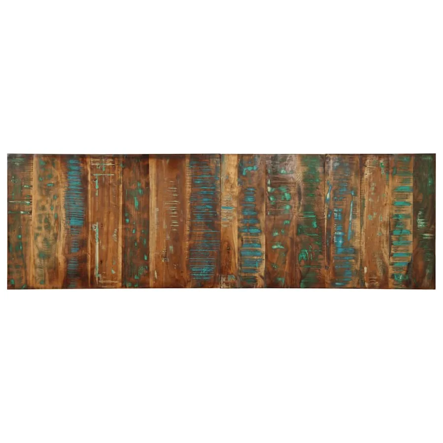 Tête de lit multicolore 160 cm bois massif récupération