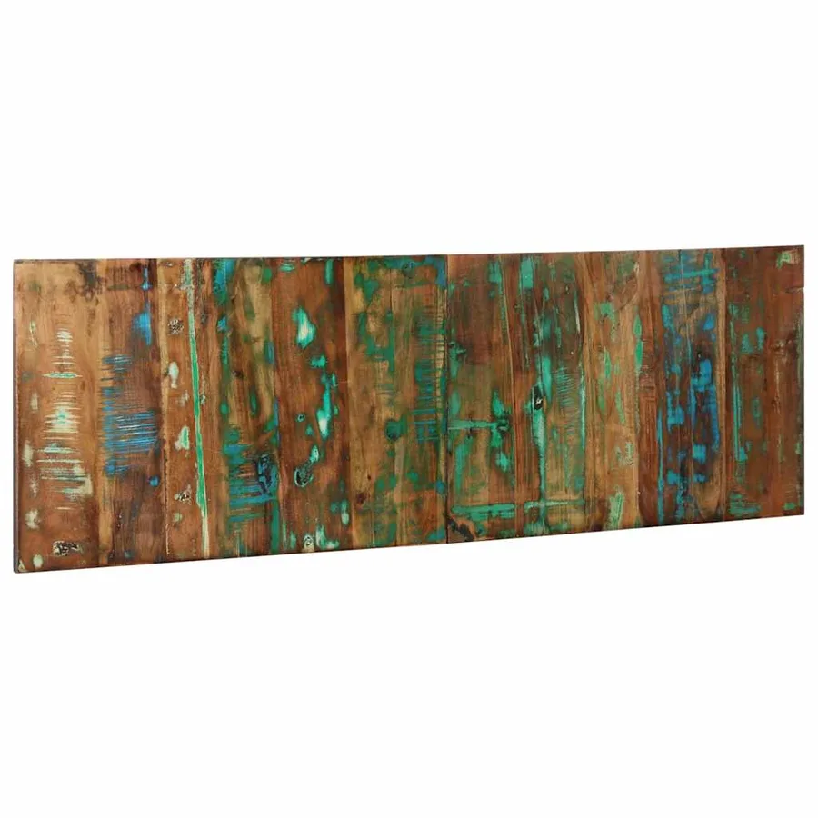 Tête de lit multicolore 160 cm bois massif récupération - 3