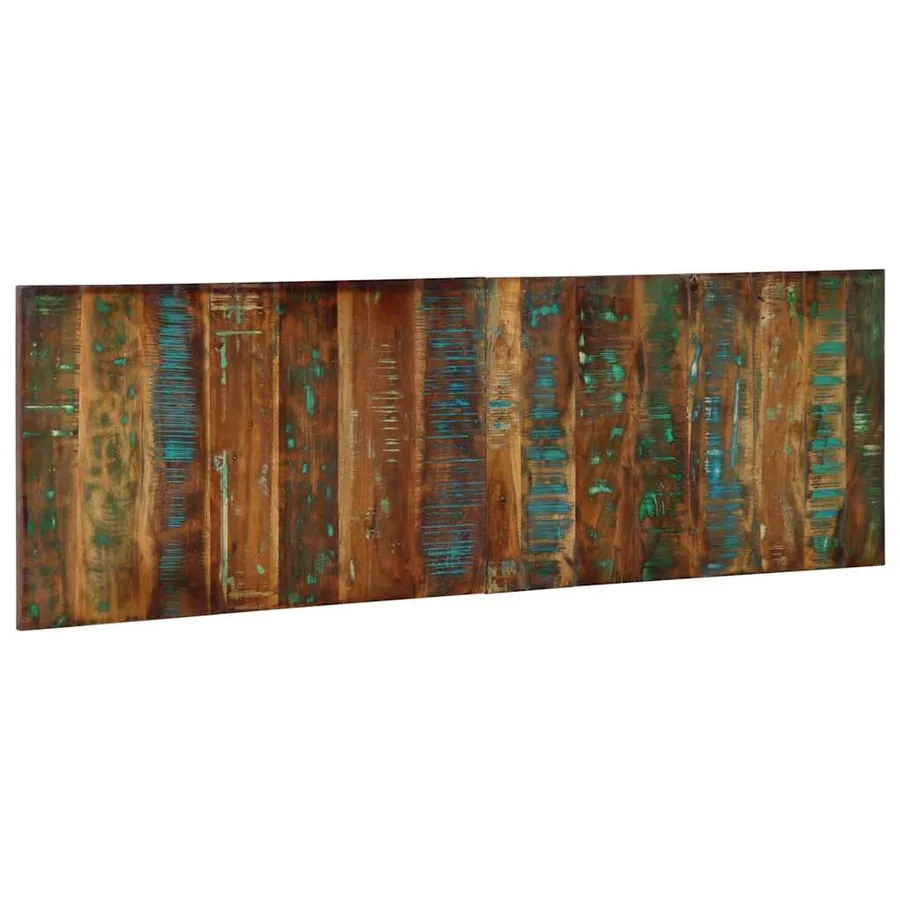 Tête de lit multicolore 160 cm bois massif récupération - 4