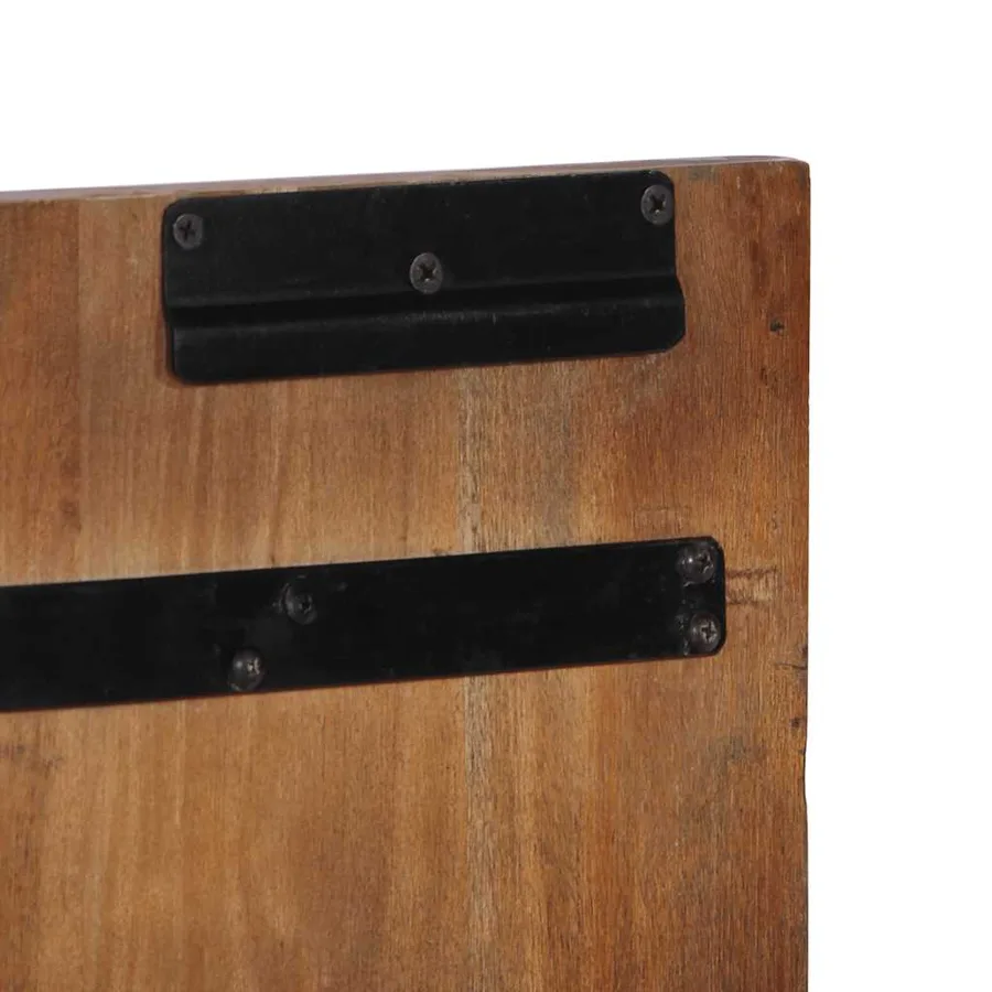 Tête de lit multicolore 160 cm bois massif récupération - 8