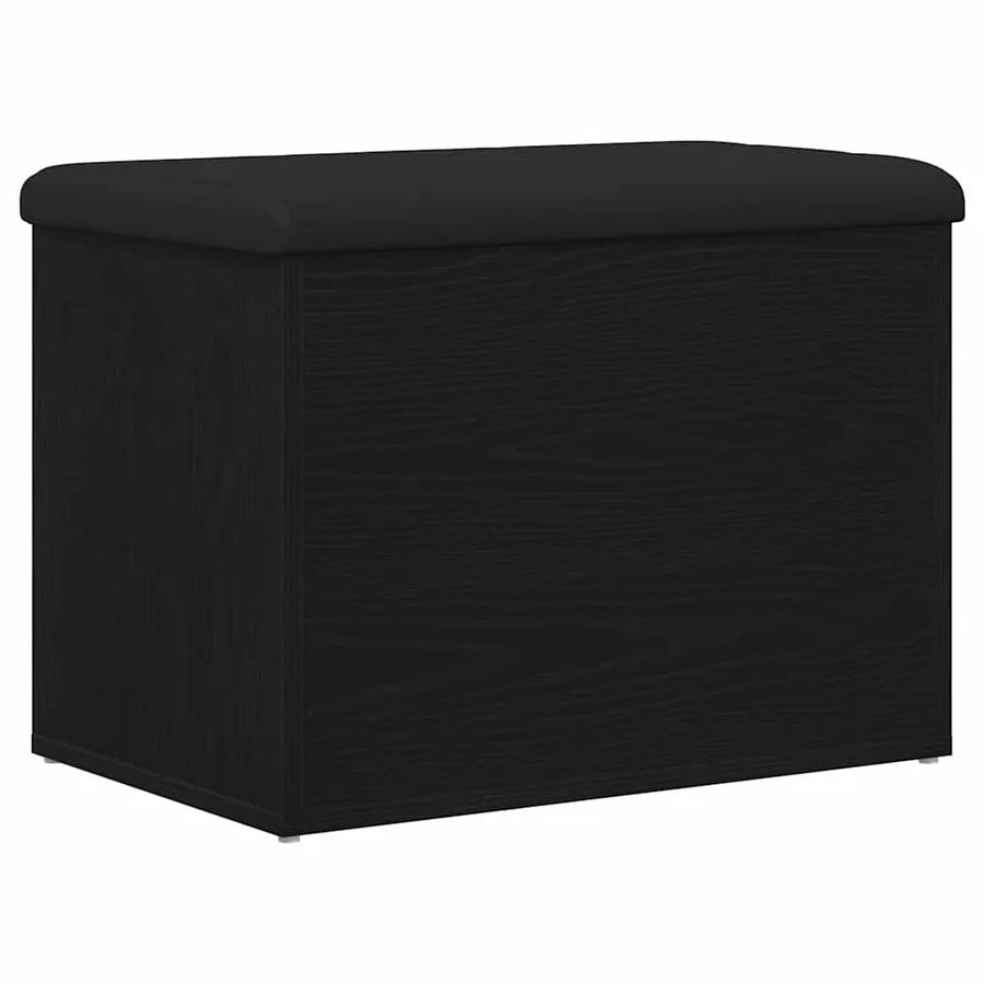 Banc de rangement Chêne noir 62 x 42 x 45 cm Bois d'ingénierie - 2