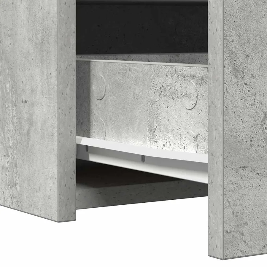 Table de Toilette Gris 60 x 40 x 70 cm Bois d'ingénierie - 8