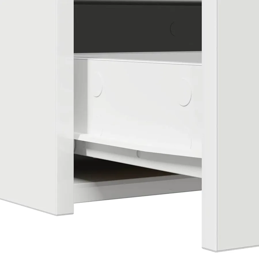 Table de Toilette Blanc 60 x 40 x 70 cm Bois d'ingénierie - 10