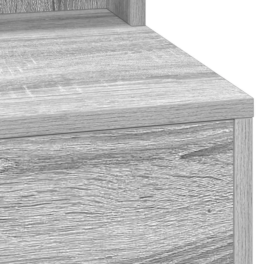 Table de Toilette avec étagère Gris Sonoma 100 x 41 x 135 cm - 7