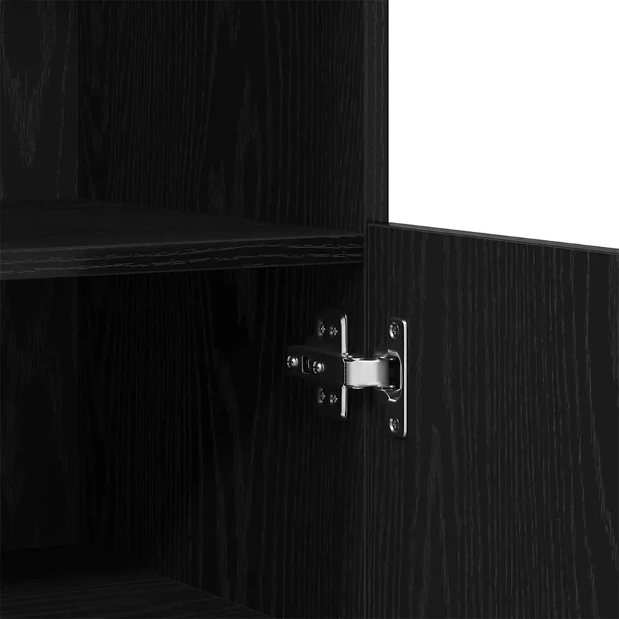 Buffet LED Noir 60 x 37 x 100 cm Bois d'ingénierie - 11