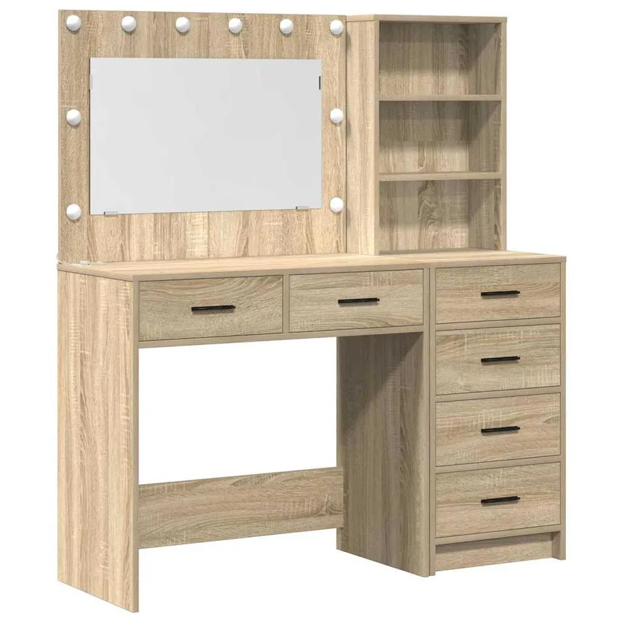 Table de Toilette Marron 78.5 x 41 x 135 cm Bois d'ingénierie - 2