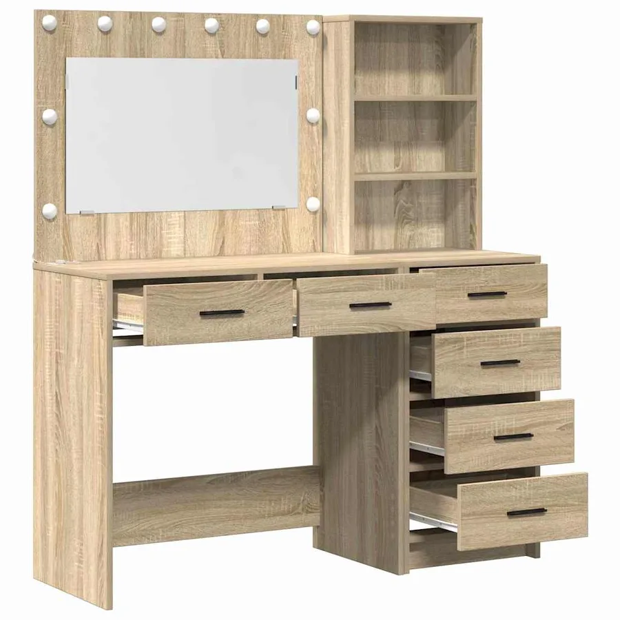 Table de Toilette Marron 78.5 x 41 x 135 cm Bois d'ingénierie - 7