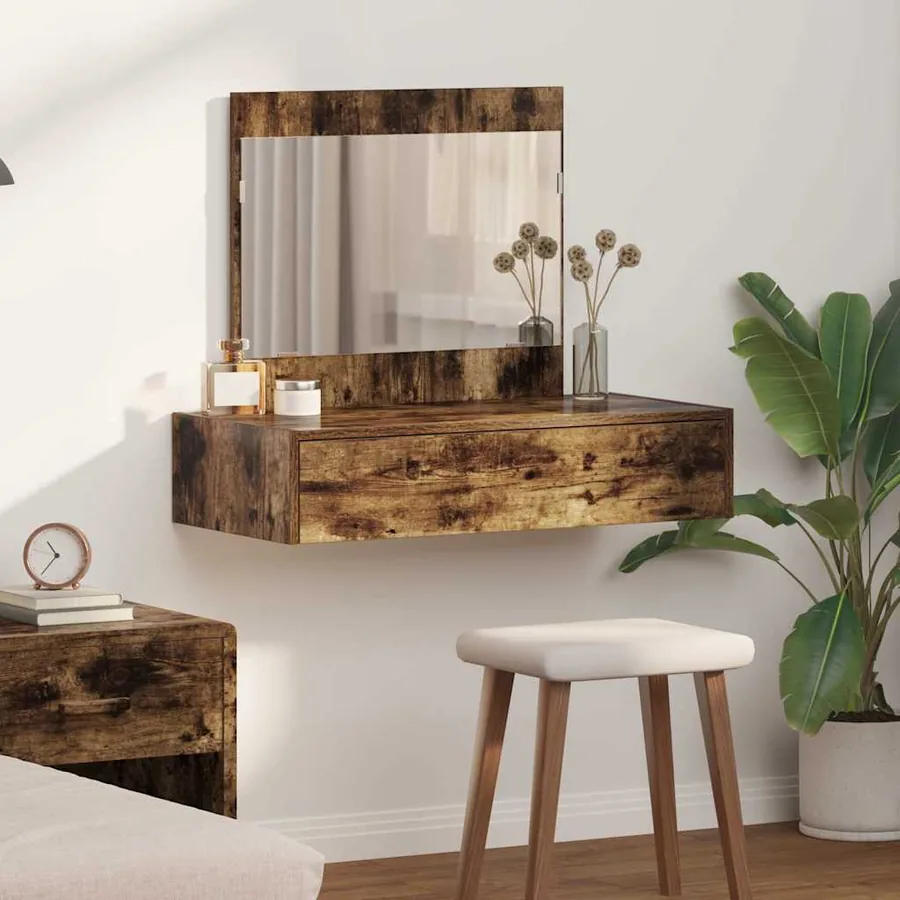 Table de Toilette Marron 83 x 40 x 70 cm Bois d'ingénierie