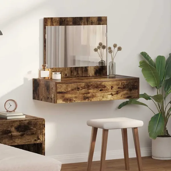 Table de Toilette Marron 83 x 40 x 70 cm Bois d'ingénierie