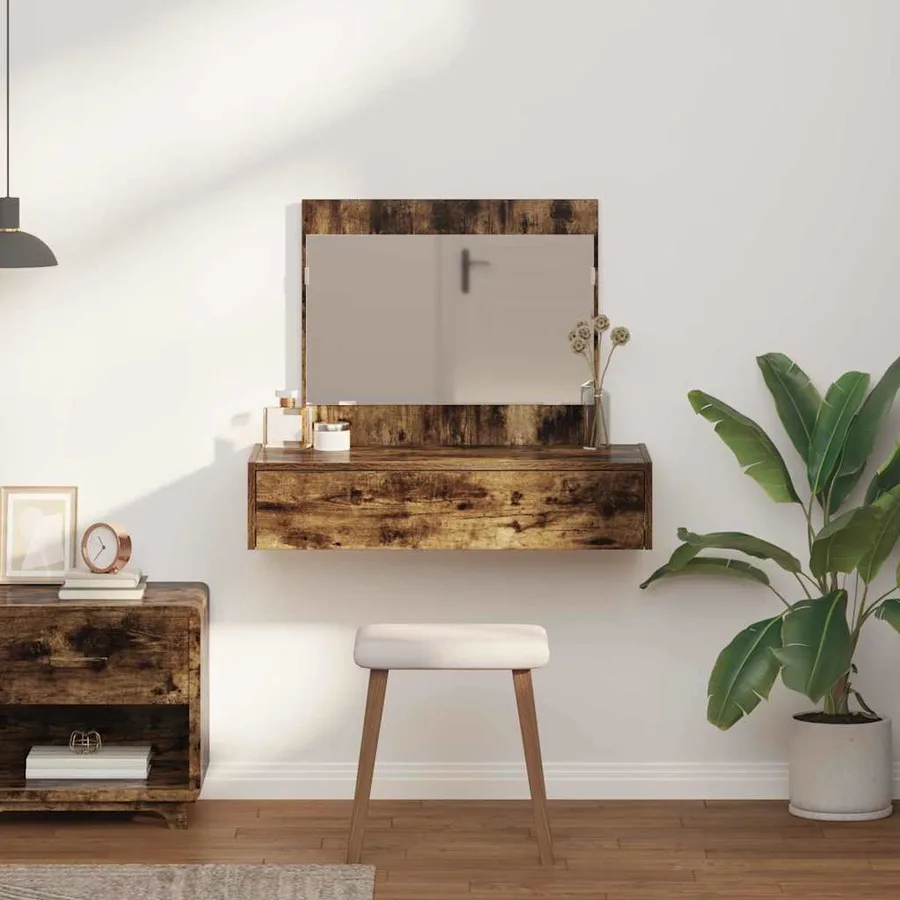 Table de Toilette Marron 83 x 40 x 70 cm Bois d'ingénierie - 4