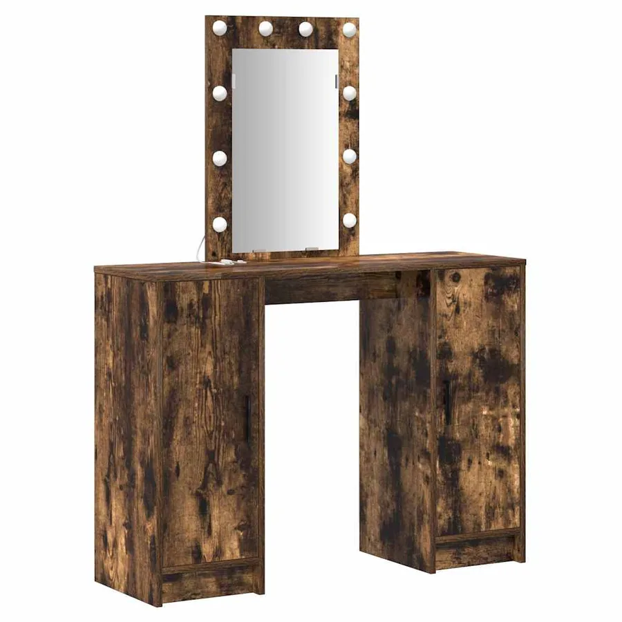 Table de Toilette Marron 102 x 33 x 135 cm Bois d'ingénierie - 2