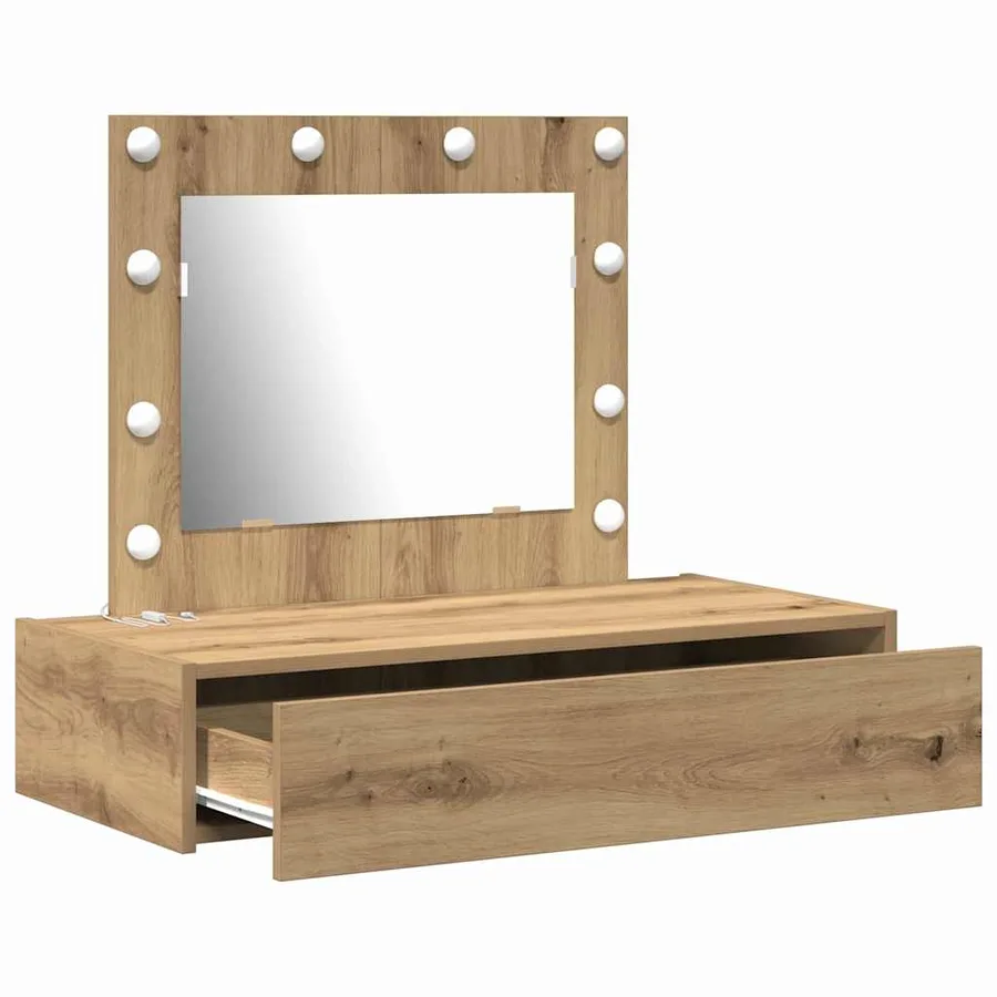 Table de Toilette Marron 83 x 40 x 70 cm Bois d'ingénierie - 4