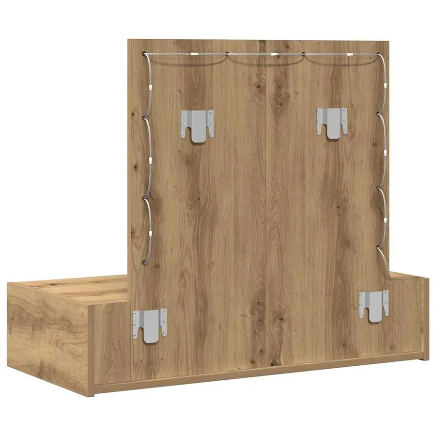 Table de Toilette Marron 83 x 40 x 70 cm Bois d'ingénierie - 7