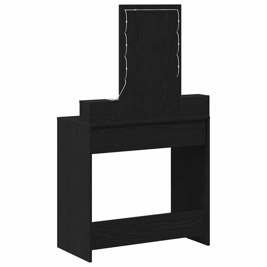 Table de Toilette Noir 79 x 41 x 140 cm Bois d'ingénierie - 7
