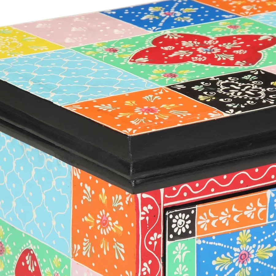 Cabinet de chevet avec tiroir 2 pcs Multicolore 40 x 35 x 45 cm - 9