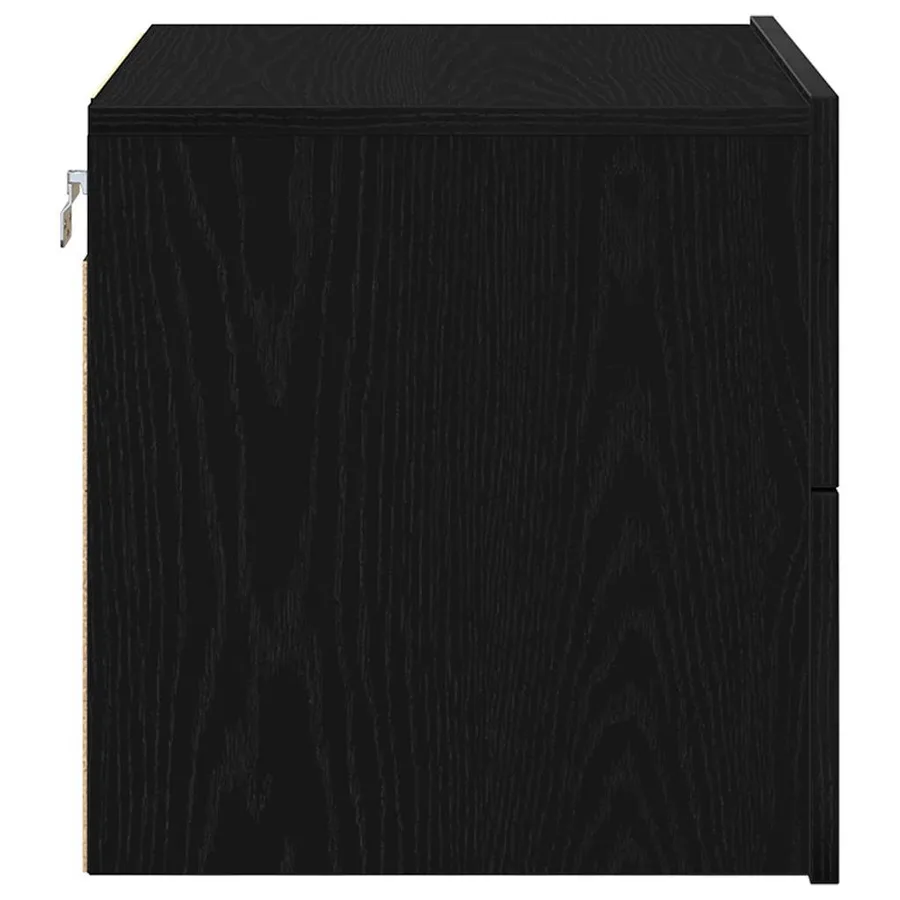 Cabinet de chevet avec tiroir 2 pcs Chêne noir 50 x 39 x 41 cm - 9
