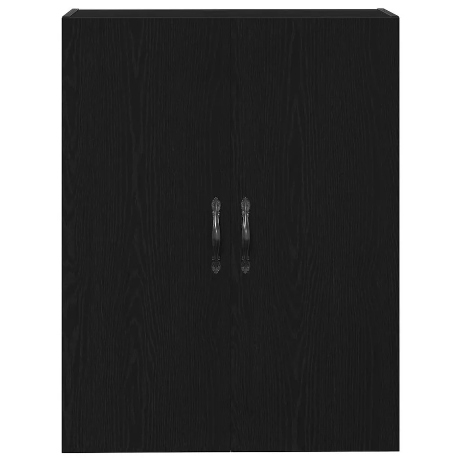 Haut Armoire 2 pcs Chêne noir Bois d'ingénierie et verre - 7