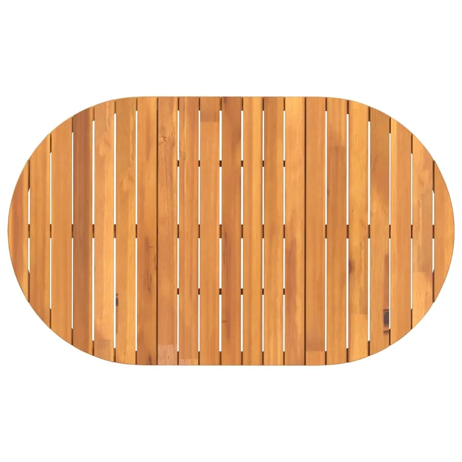 Ensemble de salle à manger de jardin 5 pcs en bois massif d'acacia - 7